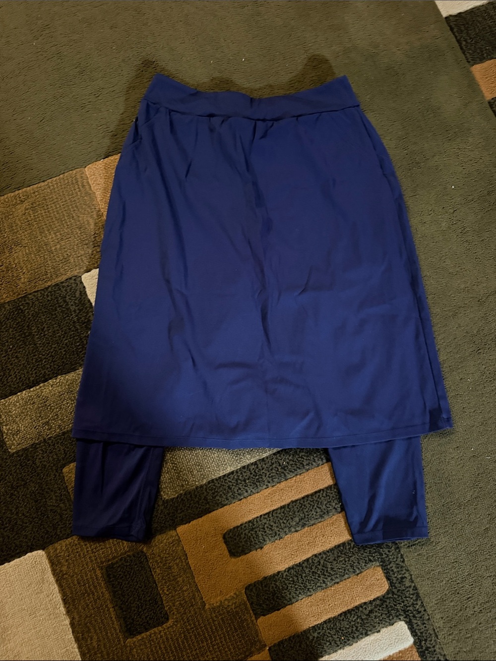 Royal Blue Skirted Leggings